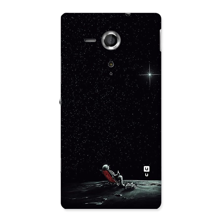 Resting Spaceman Face Back Case for Sony Xperia SP