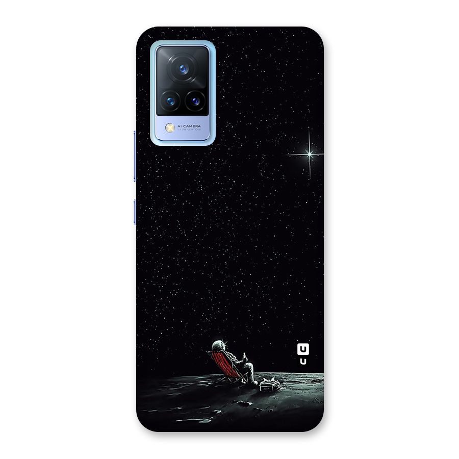 Resting Spaceman Face Back Case for Vivo V21 5G