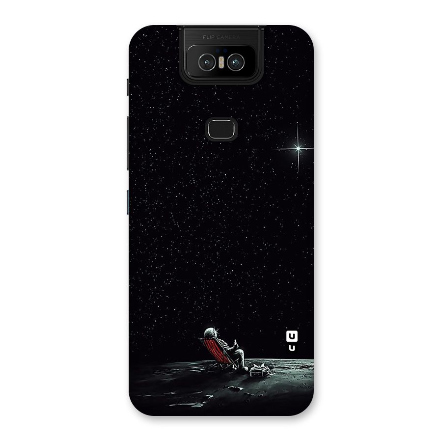 Resting Spaceman Face Back Case for Zenfone 6z