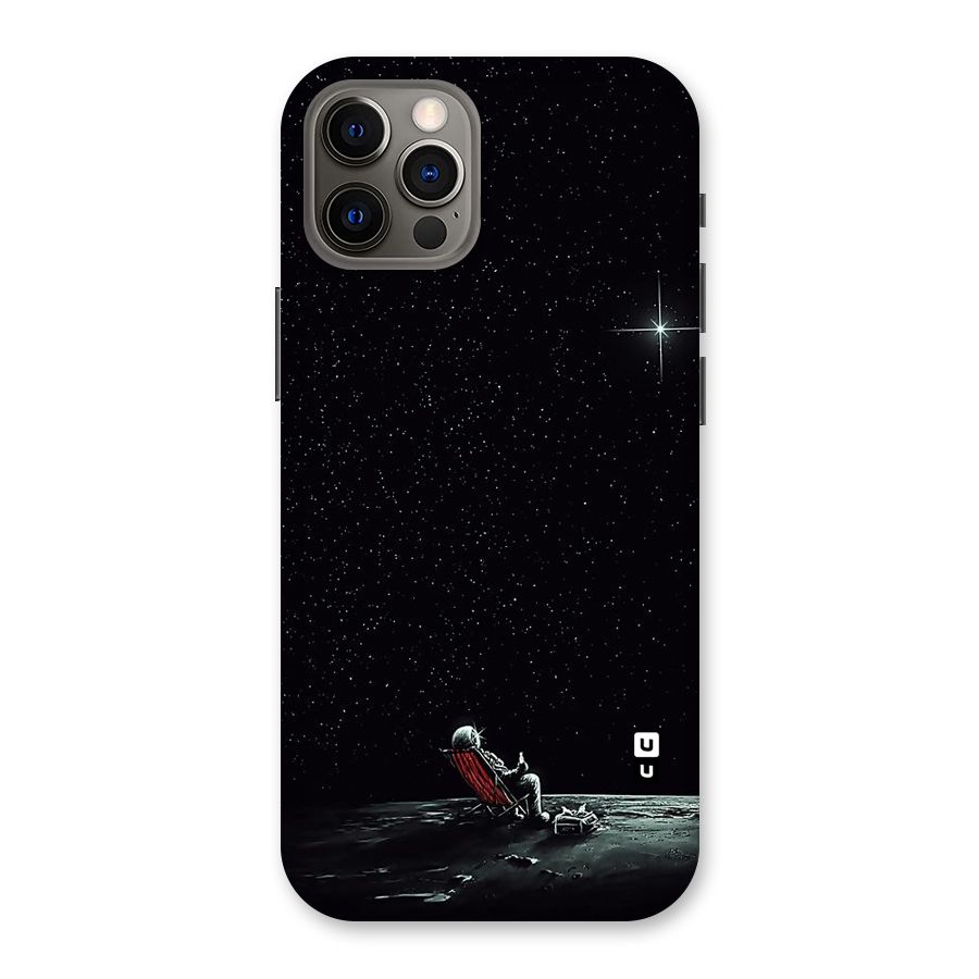 Resting Spaceman Face Back Case for iPhone 12 Pro