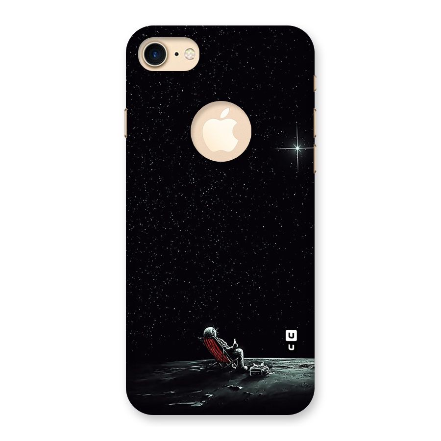 Resting Spaceman Face Back Case for iPhone 7 Logo Cut