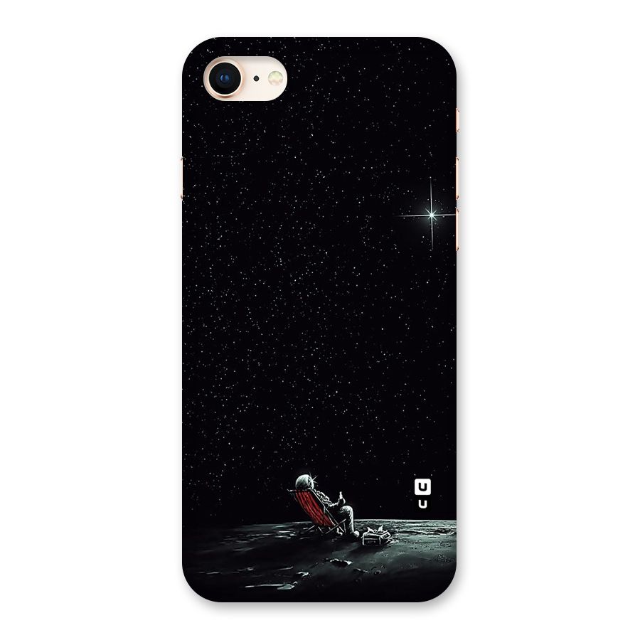 Resting Spaceman Face Back Case for iPhone 8