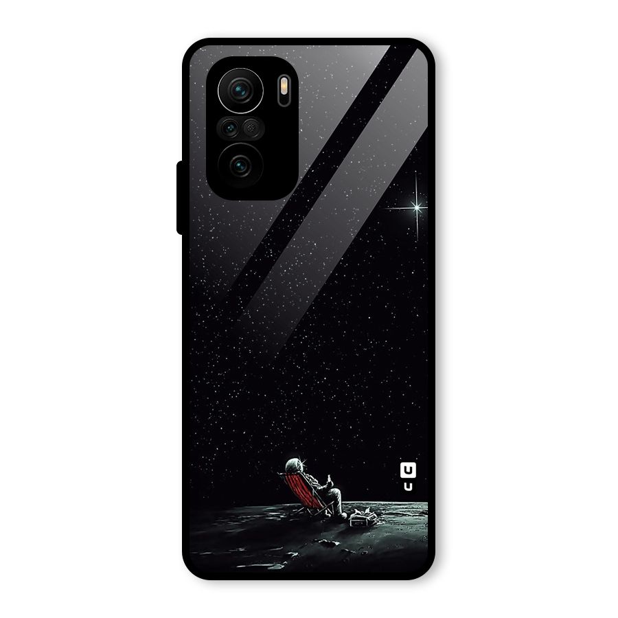 Resting Spaceman Face Glass Back Case for Mi 11X Pro