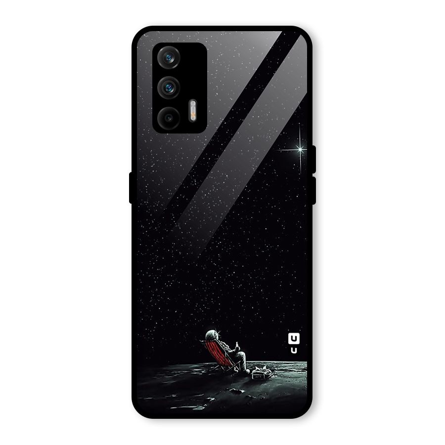 Resting Spaceman Face Glass Back Case for Realme GT 5G