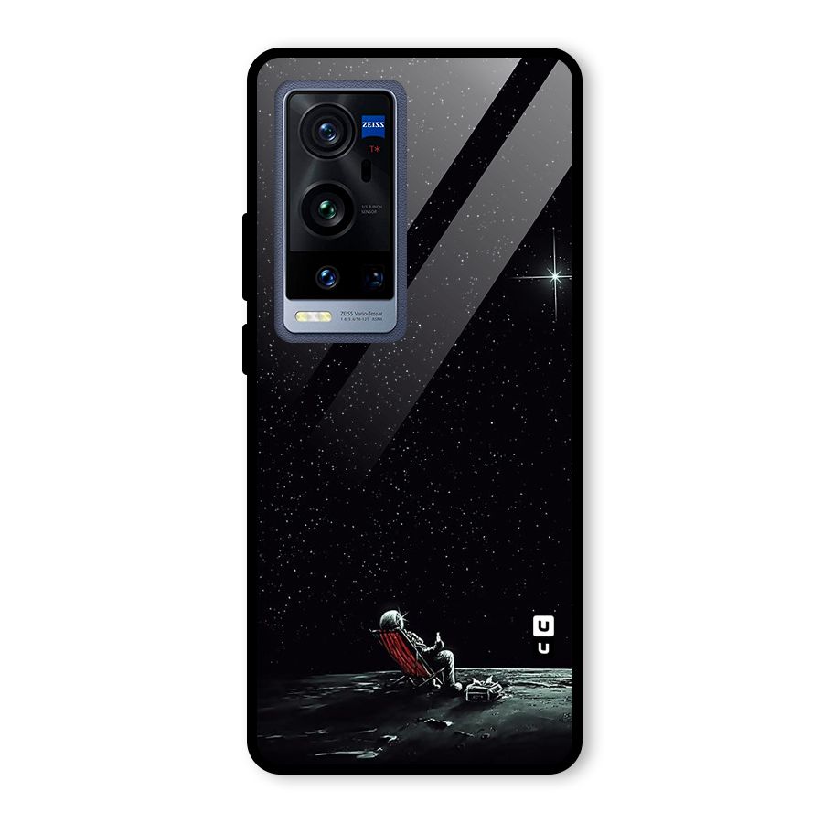 Resting Spaceman Face Glass Back Case for Vivo X60 Pro Plus