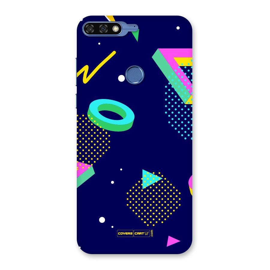 Retro Abstract Back Case for Honor 7C