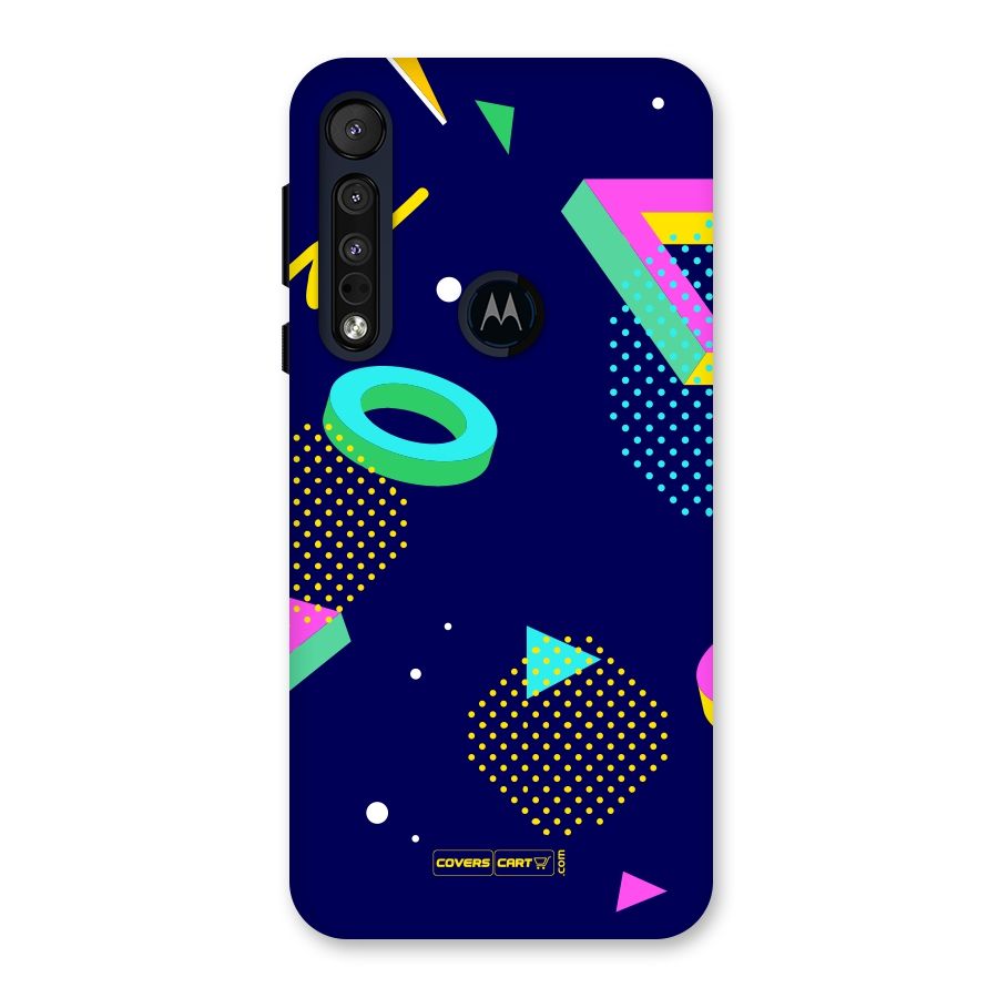 Retro Abstract Back Case for Motorola One Macro