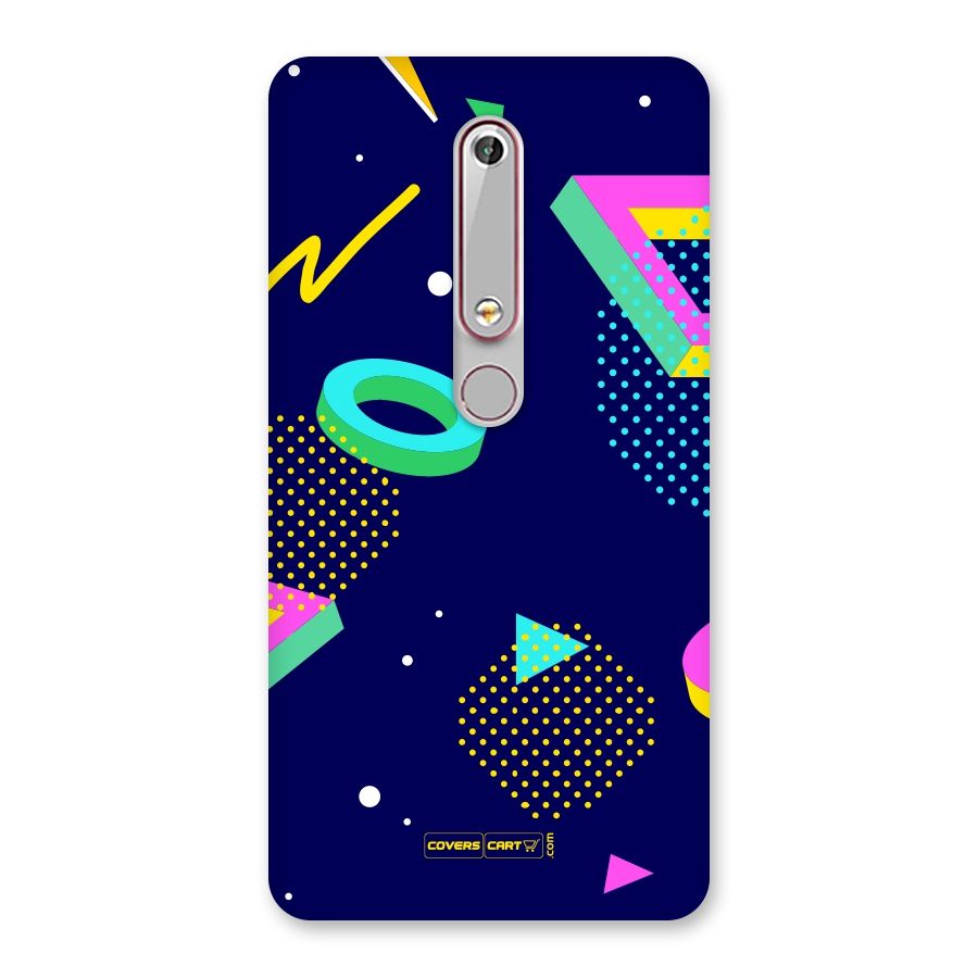 Retro Abstract Back Case for Nokia 6.1