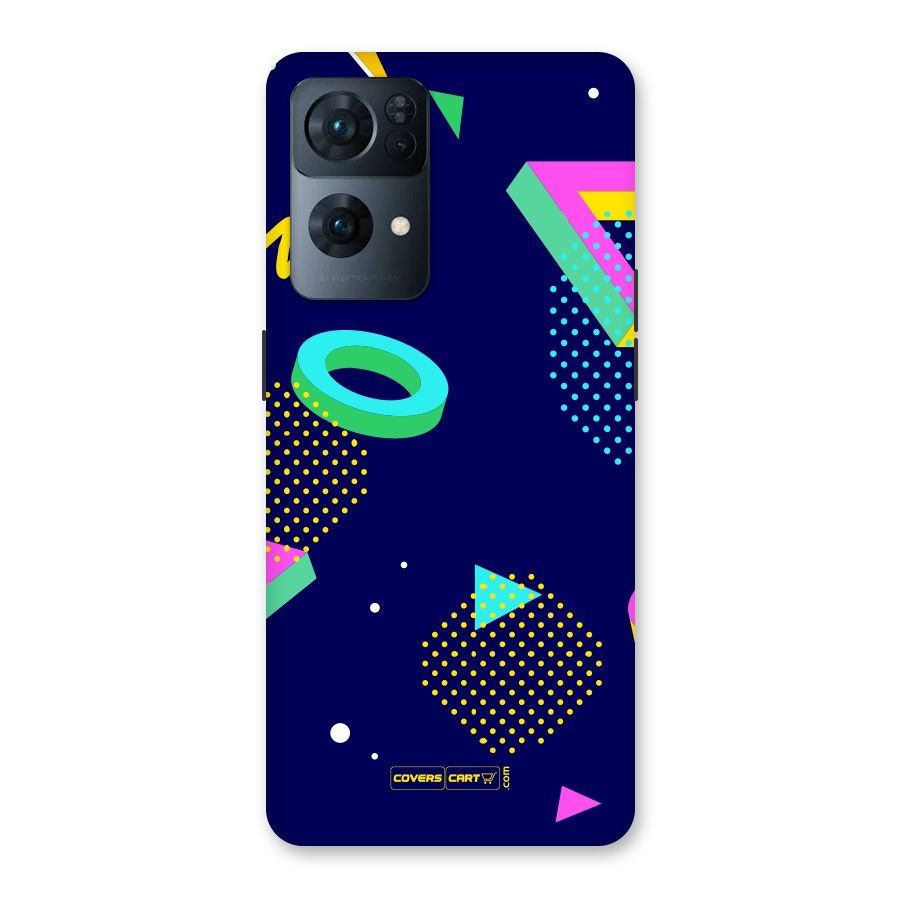 Retro Abstract Back Case for Oppo Reno7 Pro 5G