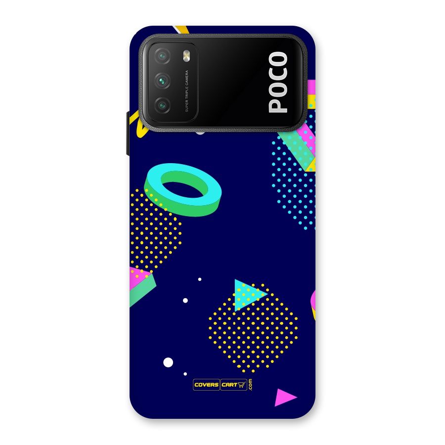 Retro Abstract Back Case for Poco M3