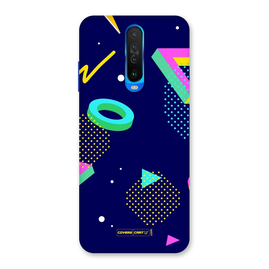 Retro Abstract Back Case for Poco X2