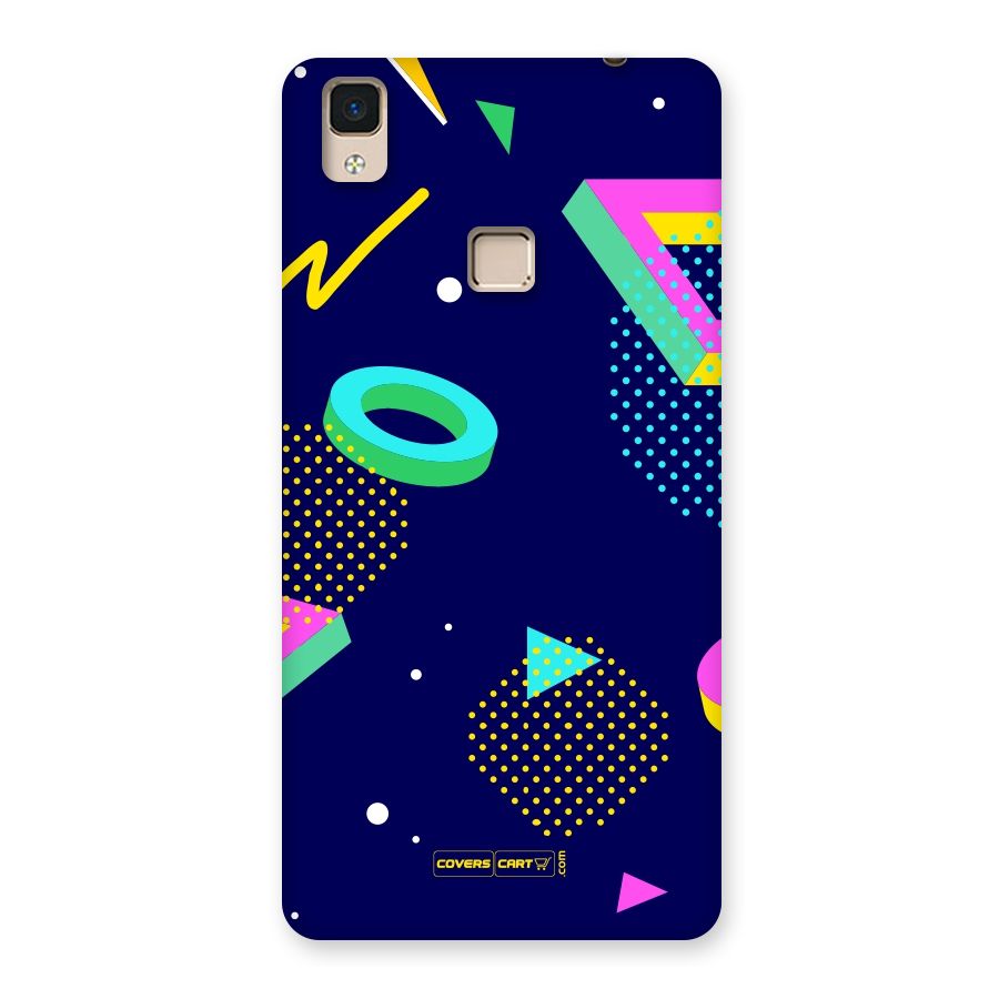 Retro Abstract Back Case for V3 Max