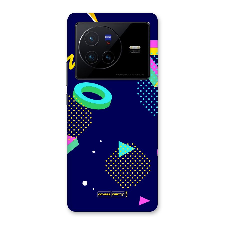Retro Abstract Back Case for Vivo X80
