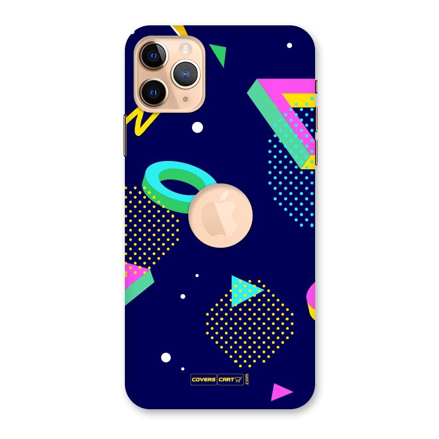 Retro Abstract Back Case for iPhone 11 Pro Max Logo Cut
