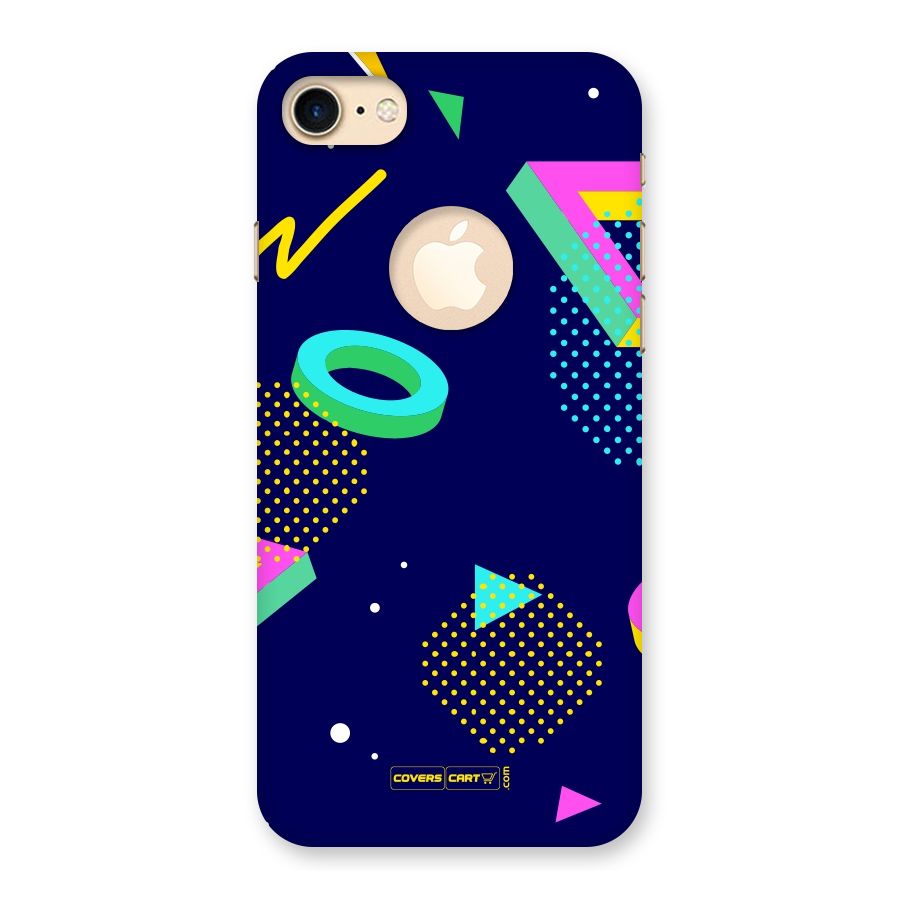 Retro Abstract Back Case for iPhone 8 Logo Cut