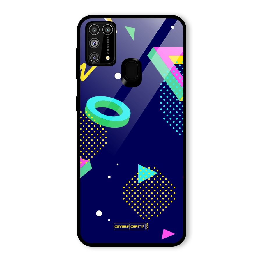 Retro Abstract Glass Back Case for Galaxy F41