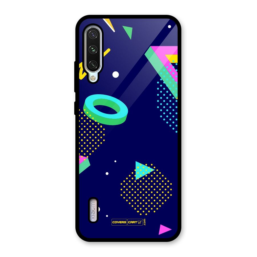 Retro Abstract Glass Back Case for Mi A3