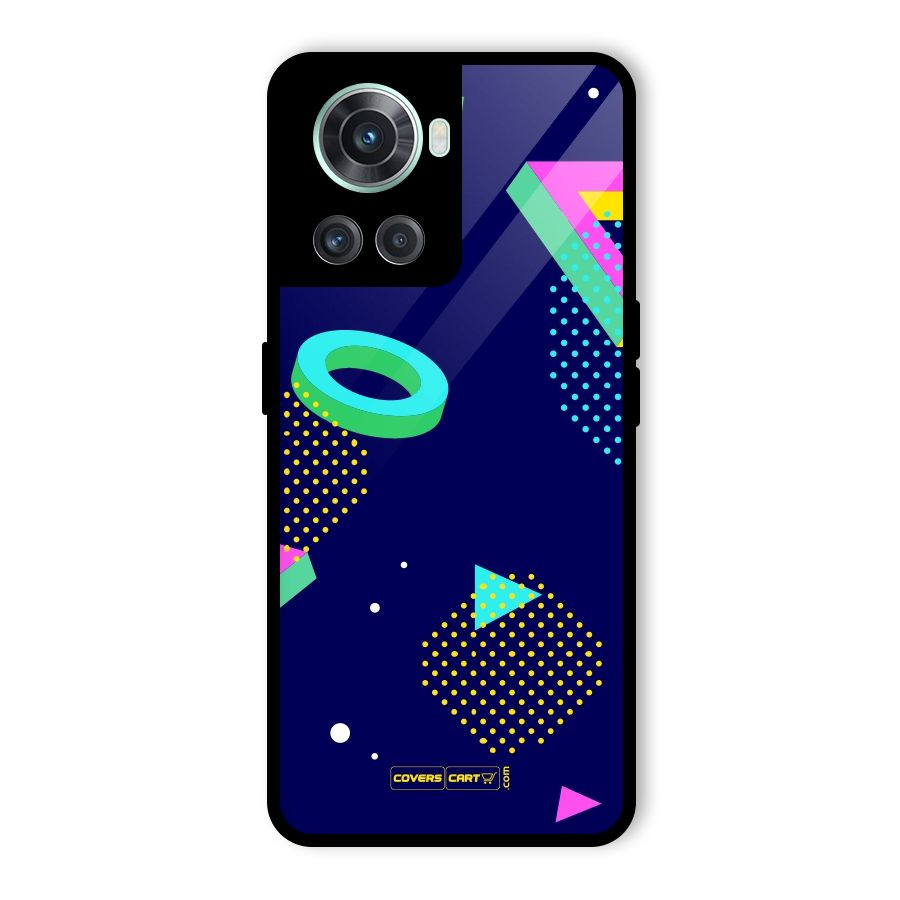 Retro Abstract Glass Back Case for OnePlus 10R