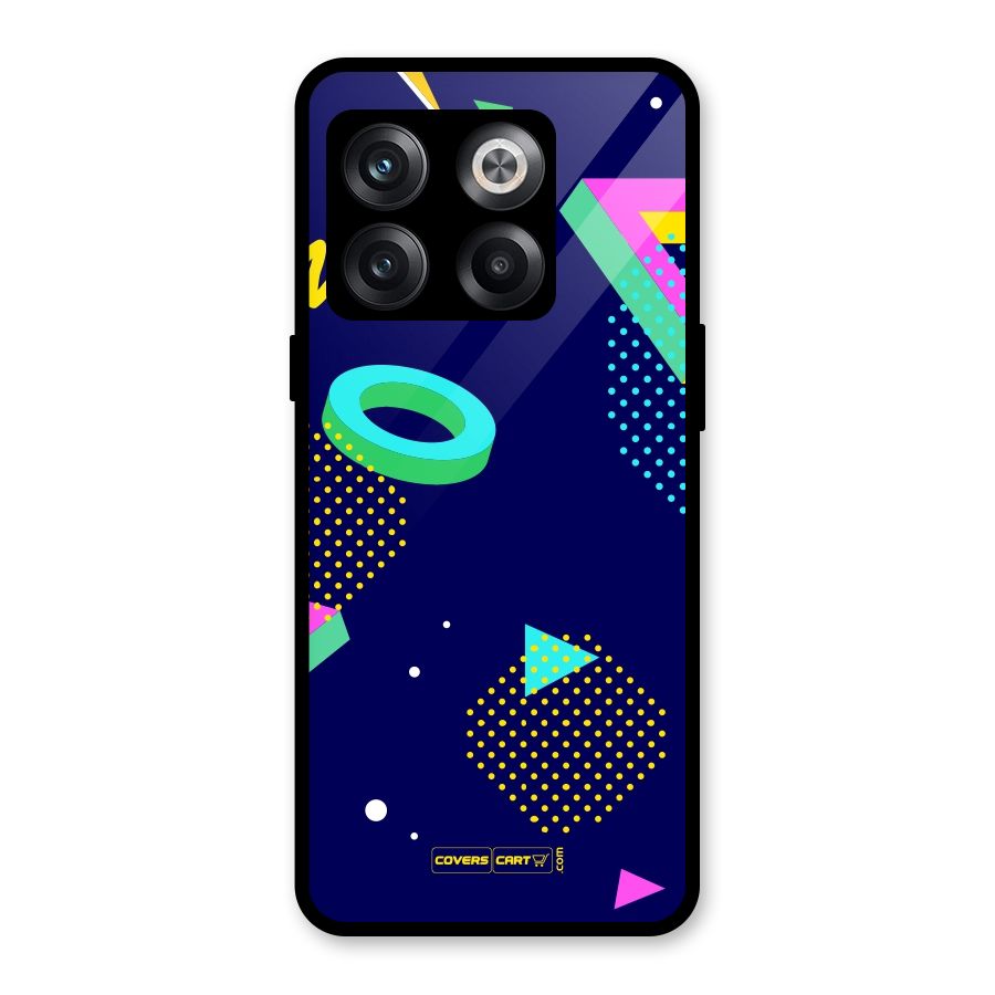 Retro Abstract Glass Back Case for OnePlus 10T