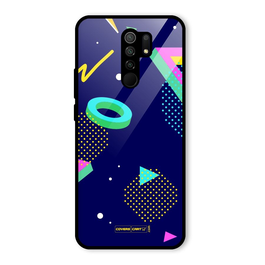 Retro Abstract Glass Back Case for Poco M2