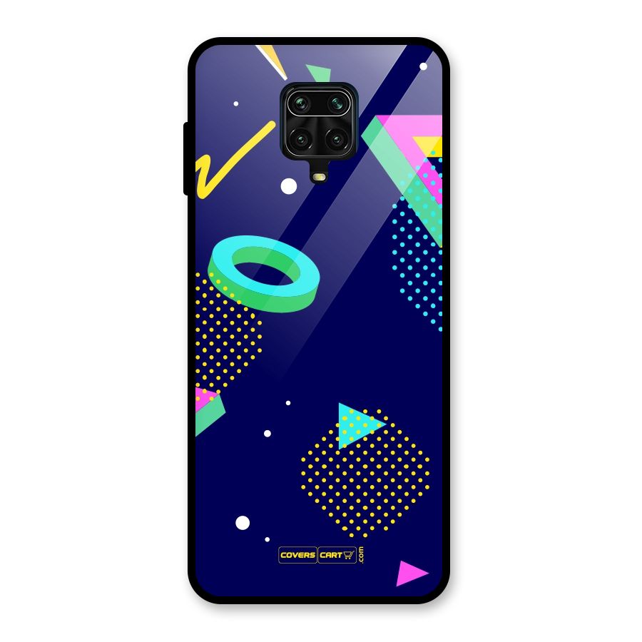 Retro Abstract Glass Back Case for Poco M2 Pro