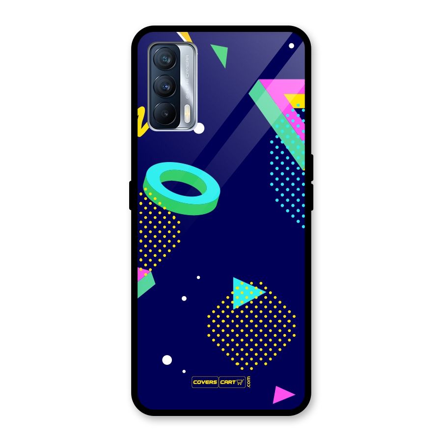 Retro Abstract Glass Back Case for Realme X7