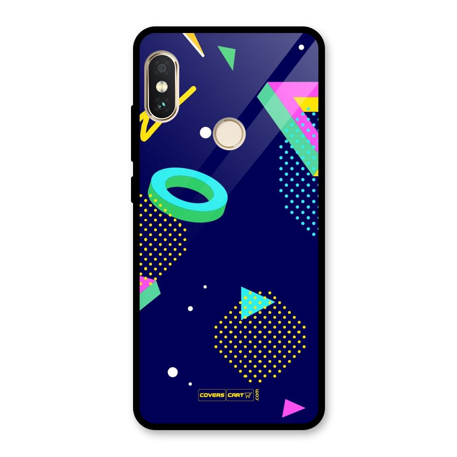 Retro Abstract Glass Back Case for Redmi Note 5 Pro
