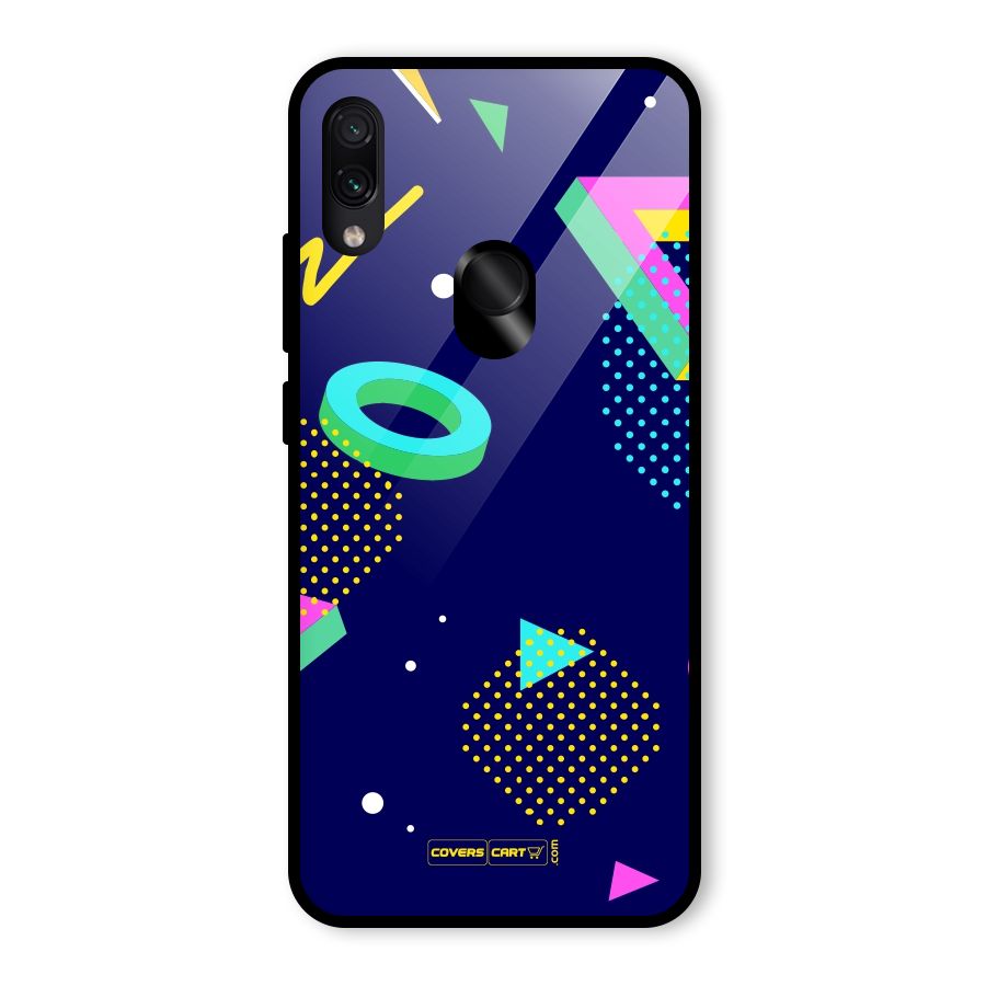 Retro Abstract Glass Back Case for Redmi Note 7 Pro