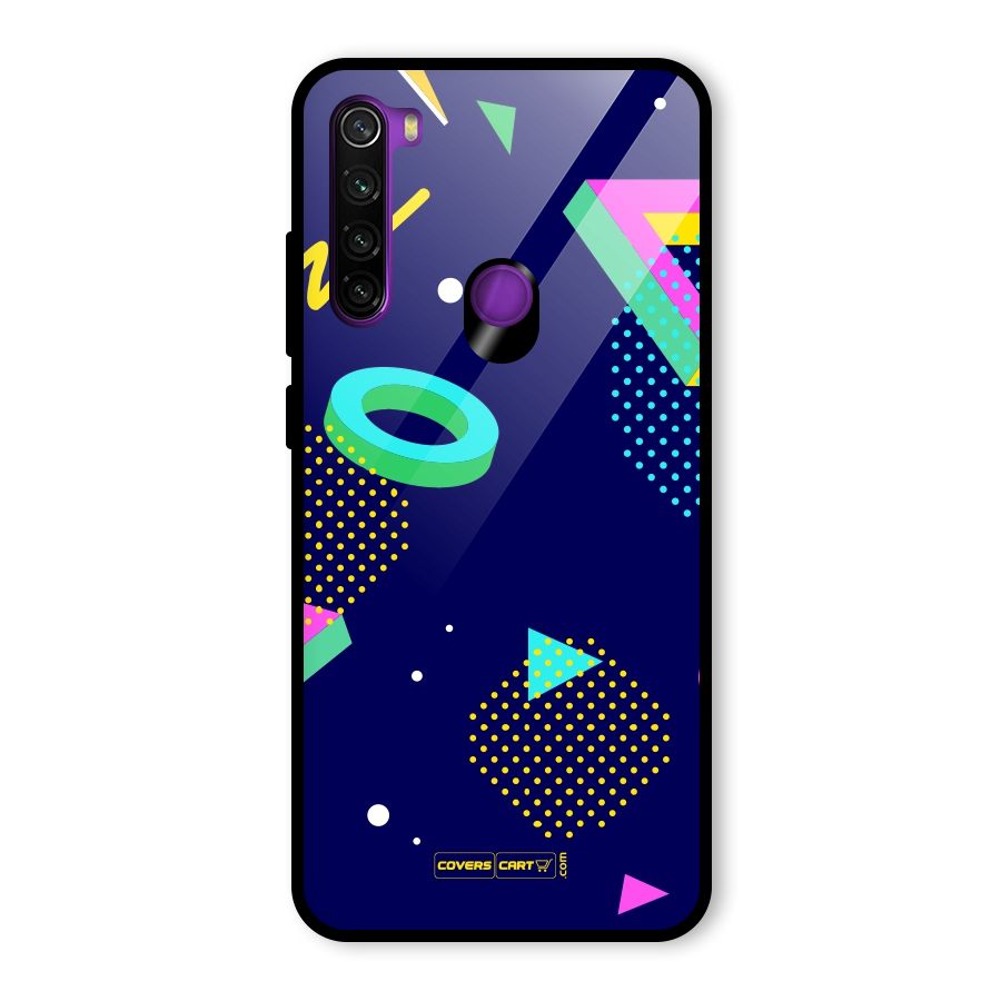 Retro Abstract Glass Back Case for Redmi Note 8