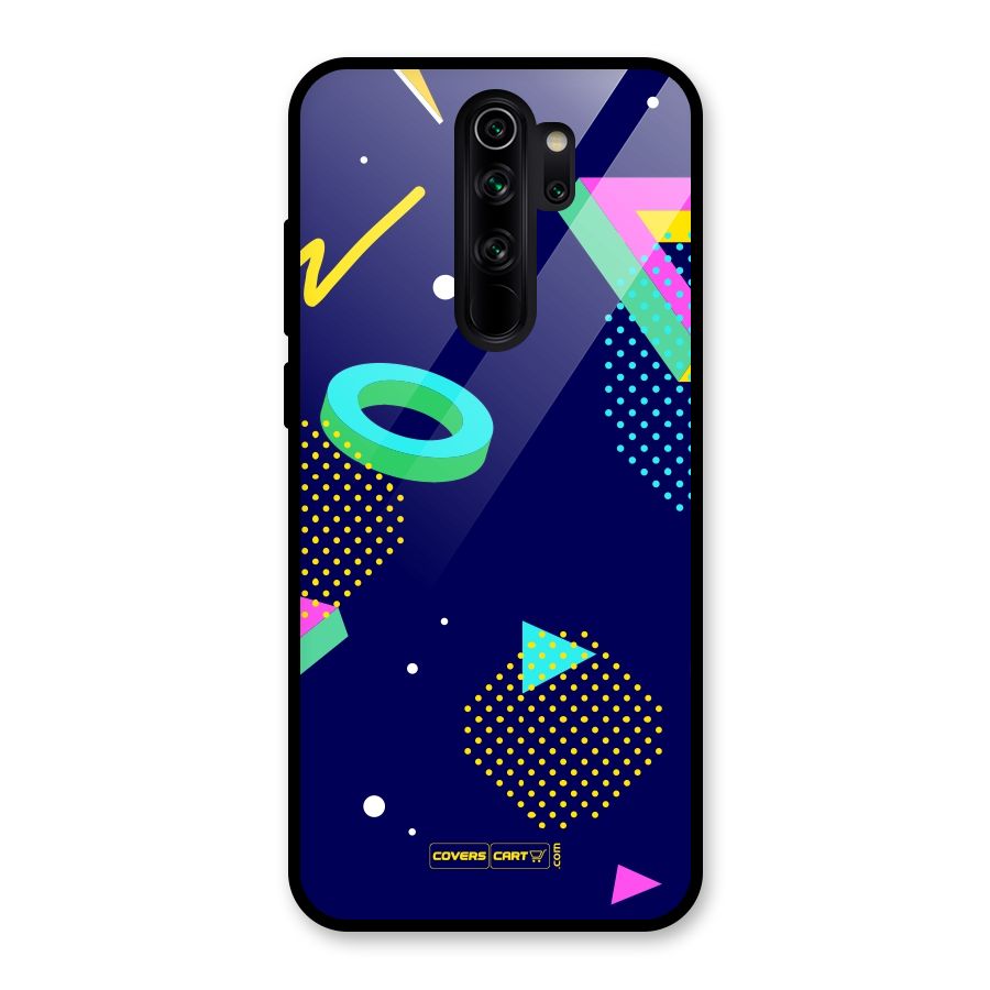 Retro Abstract Glass Back Case for Redmi Note 8 Pro