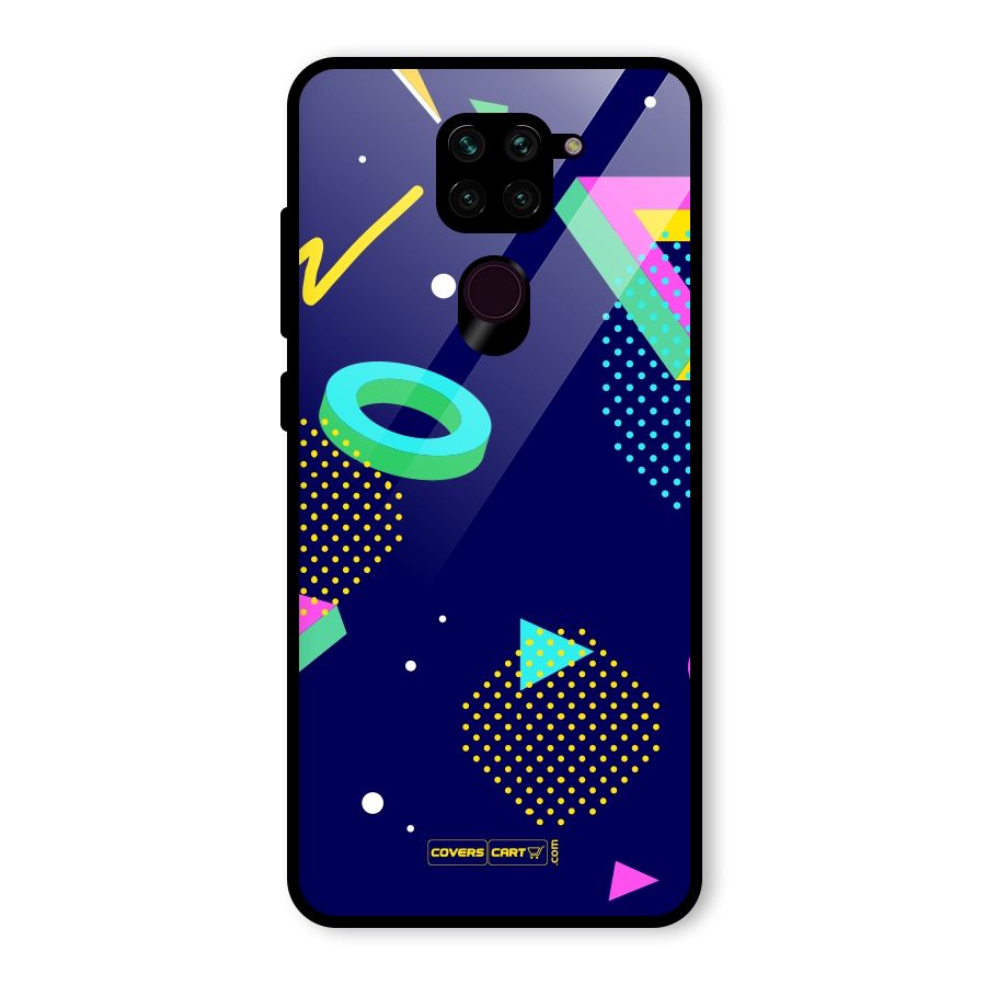 Retro Abstract Glass Back Case for Redmi Note 9
