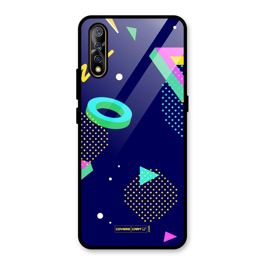 Retro Abstract Glass Back Case for Vivo S1