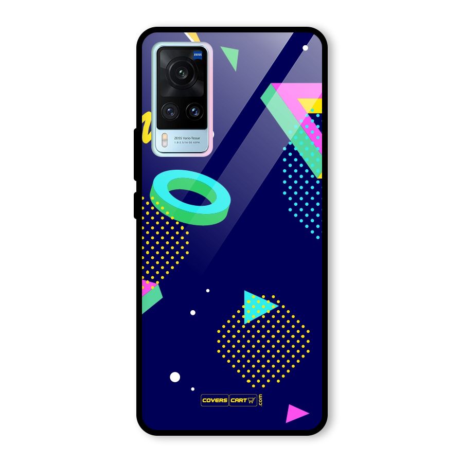 Retro Abstract Glass Back Case for Vivo X60