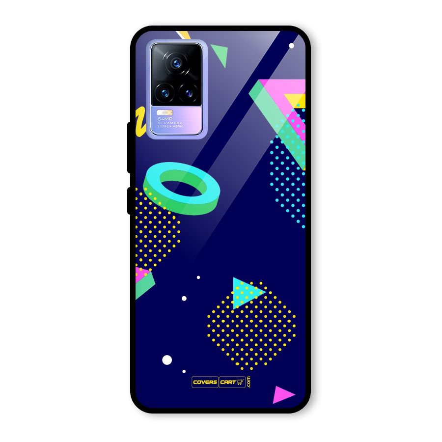 Retro Abstract Glass Back Case for Vivo Y73