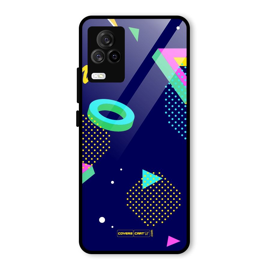Retro Abstract Glass Back Case for Vivo iQOO 7 Legend 5G