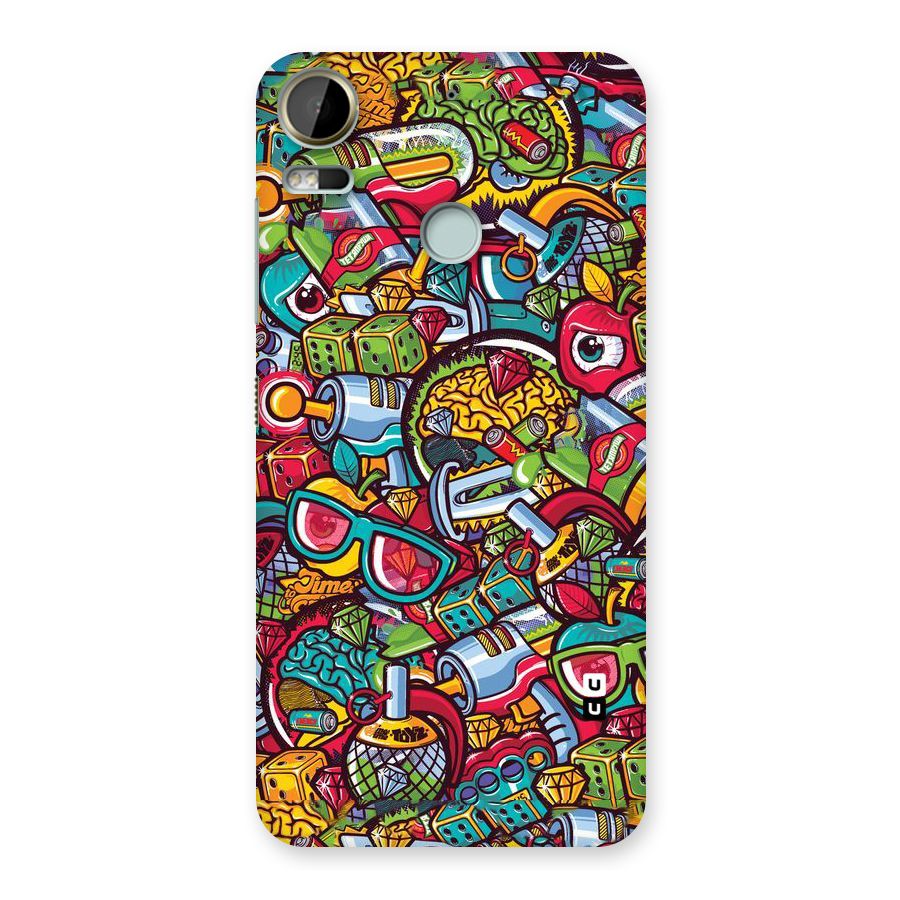 Retro Diamond Design Back Case for Desire 10 Pro