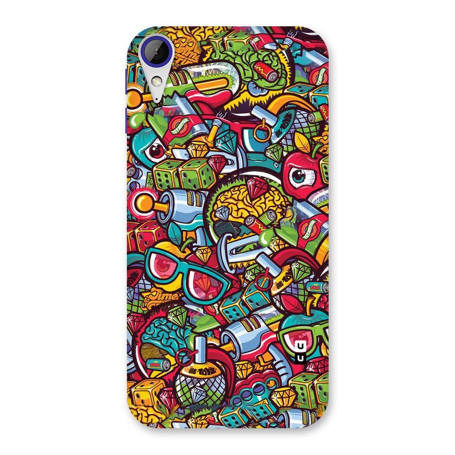 Retro Diamond Design Back Case for Desire 830