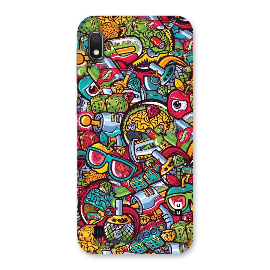Retro Diamond Design Back Case for Galaxy A10