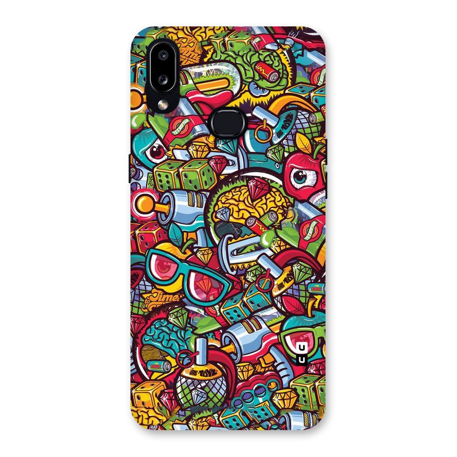Retro Diamond Design Back Case for Galaxy A10s