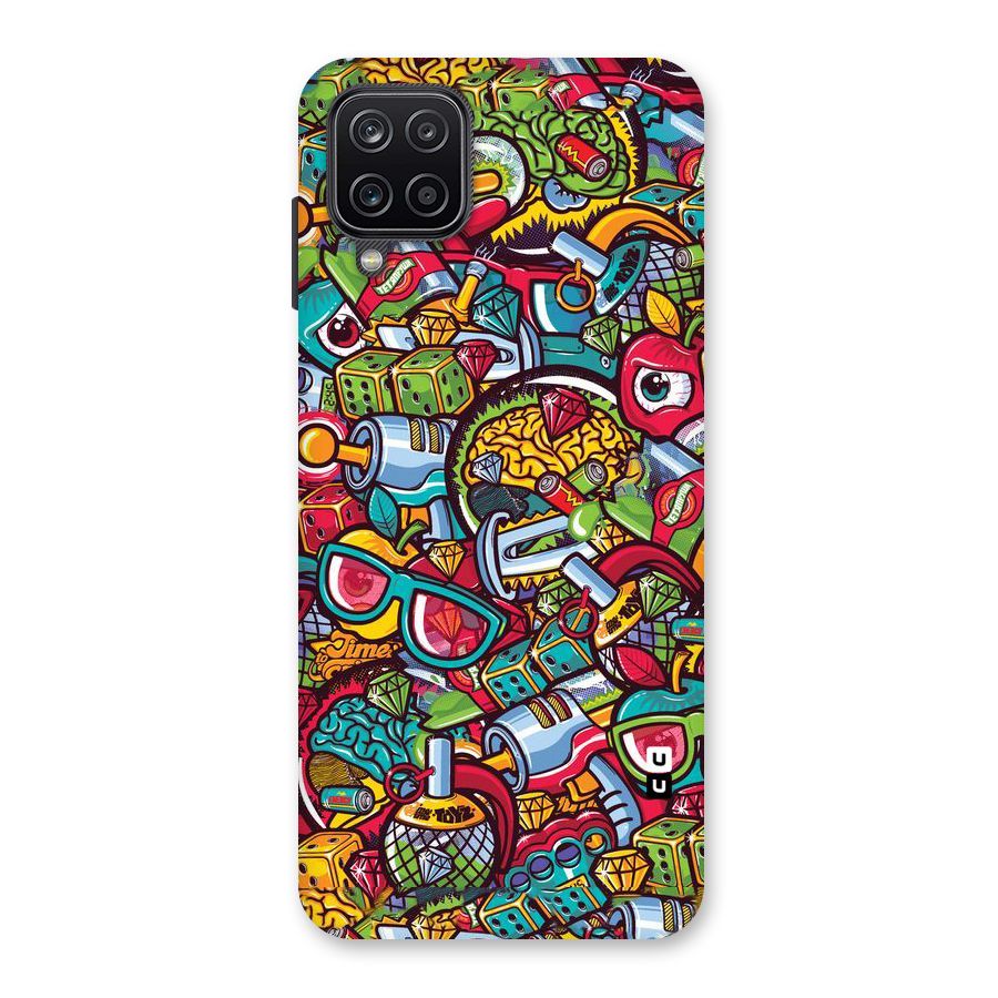 Retro Diamond Design Back Case for Galaxy A12