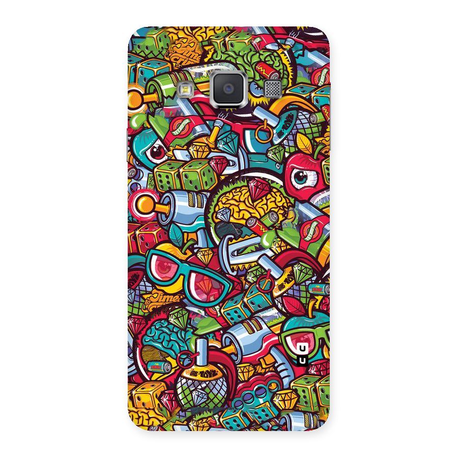 Retro Diamond Design Back Case for Galaxy A3