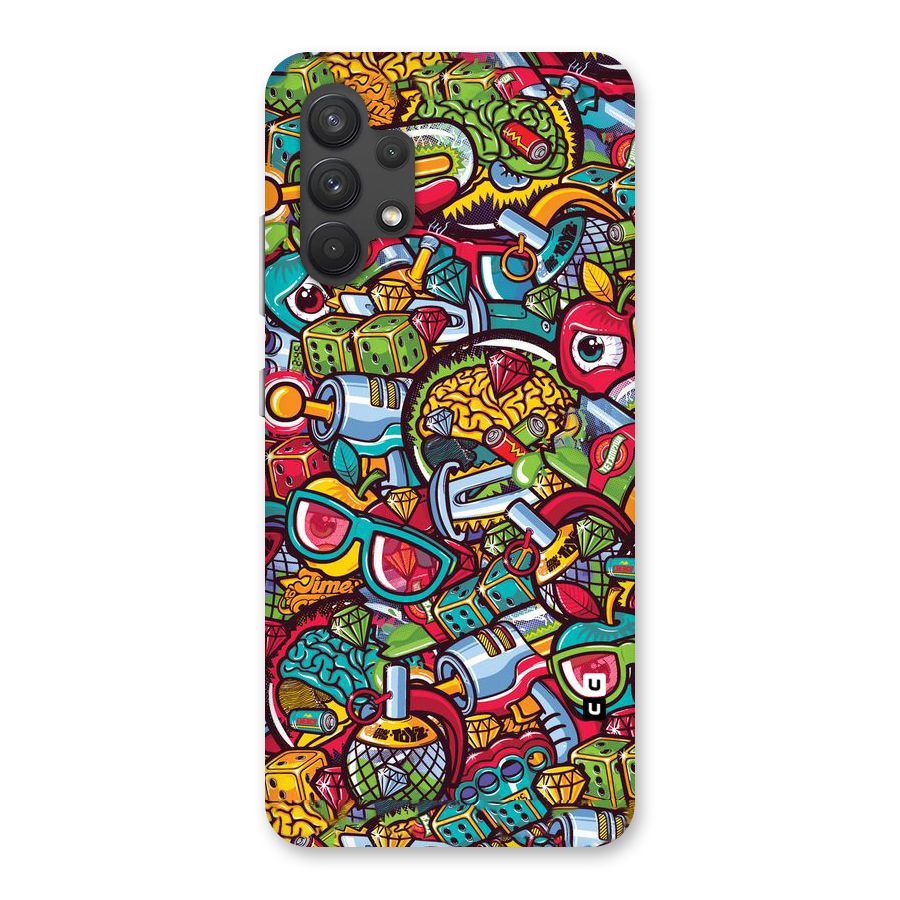 Retro Diamond Design Back Case for Galaxy A32