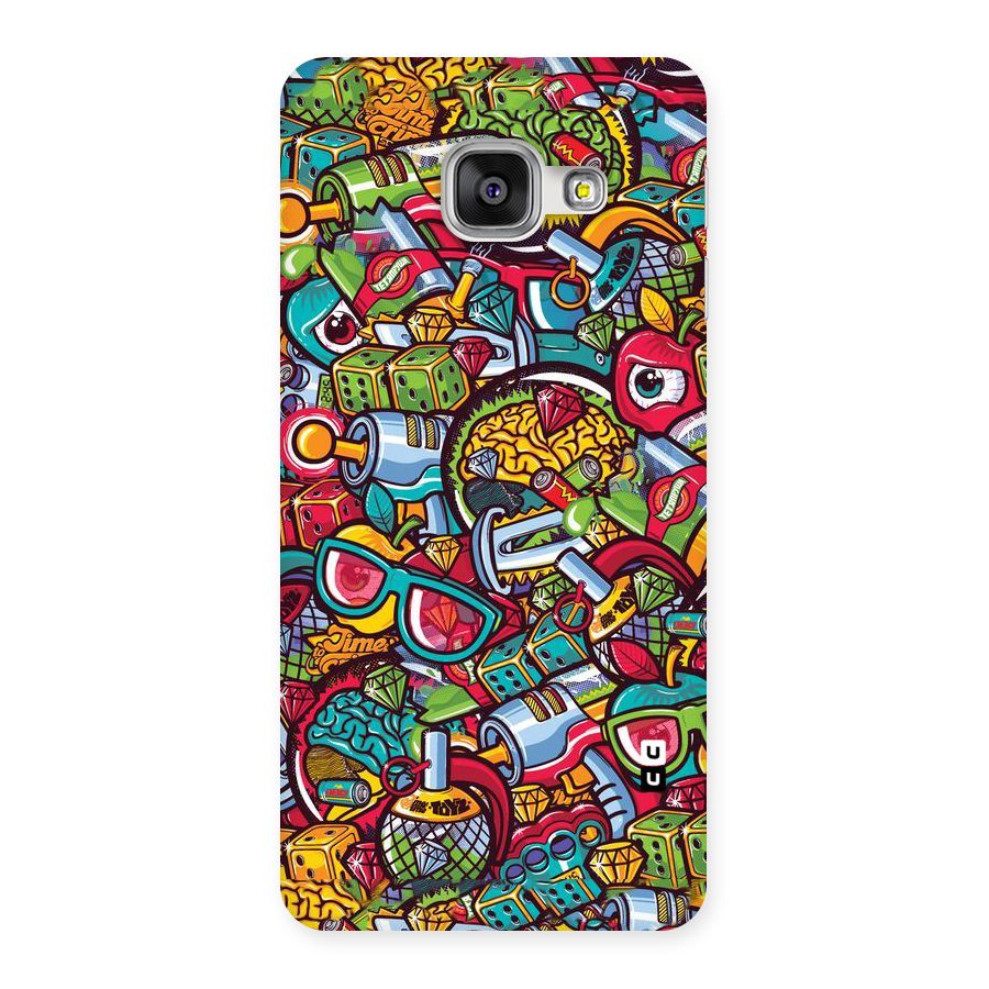 Retro Diamond Design Back Case for Galaxy A3 2016