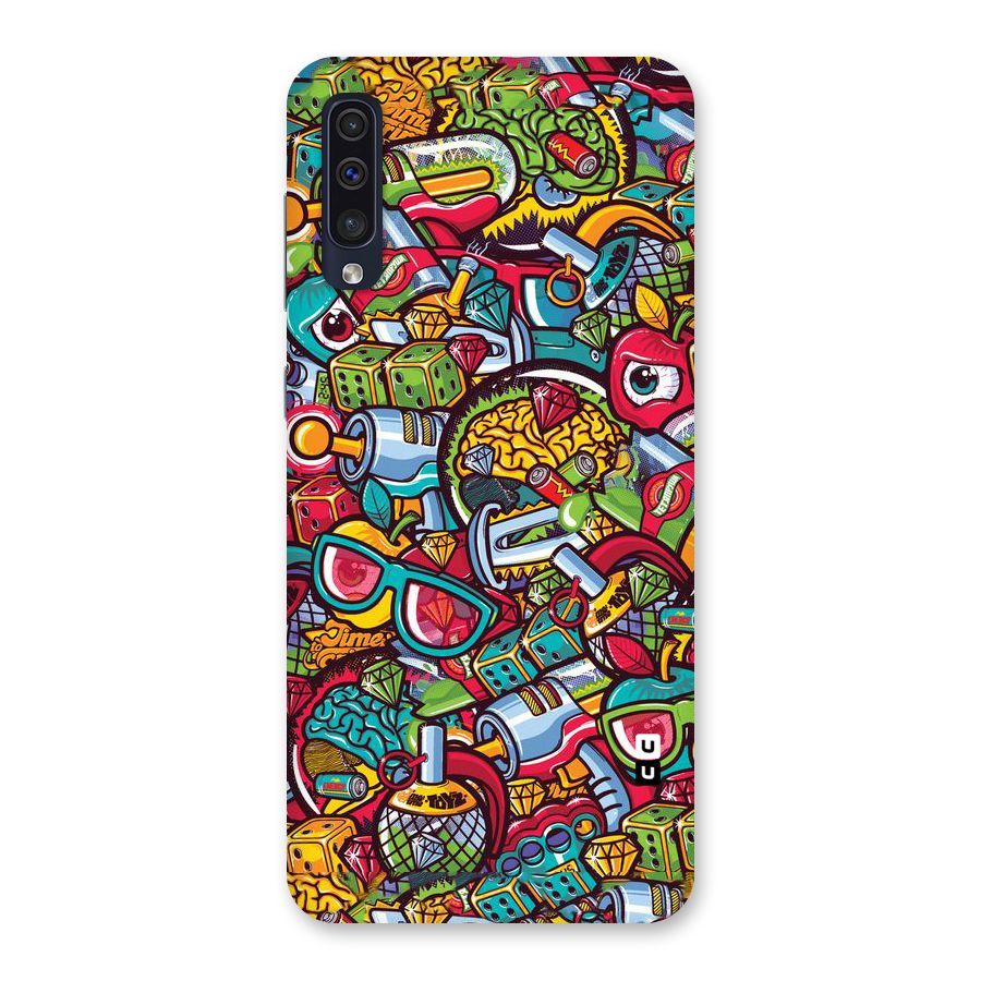 Retro Diamond Design Back Case for Galaxy A50