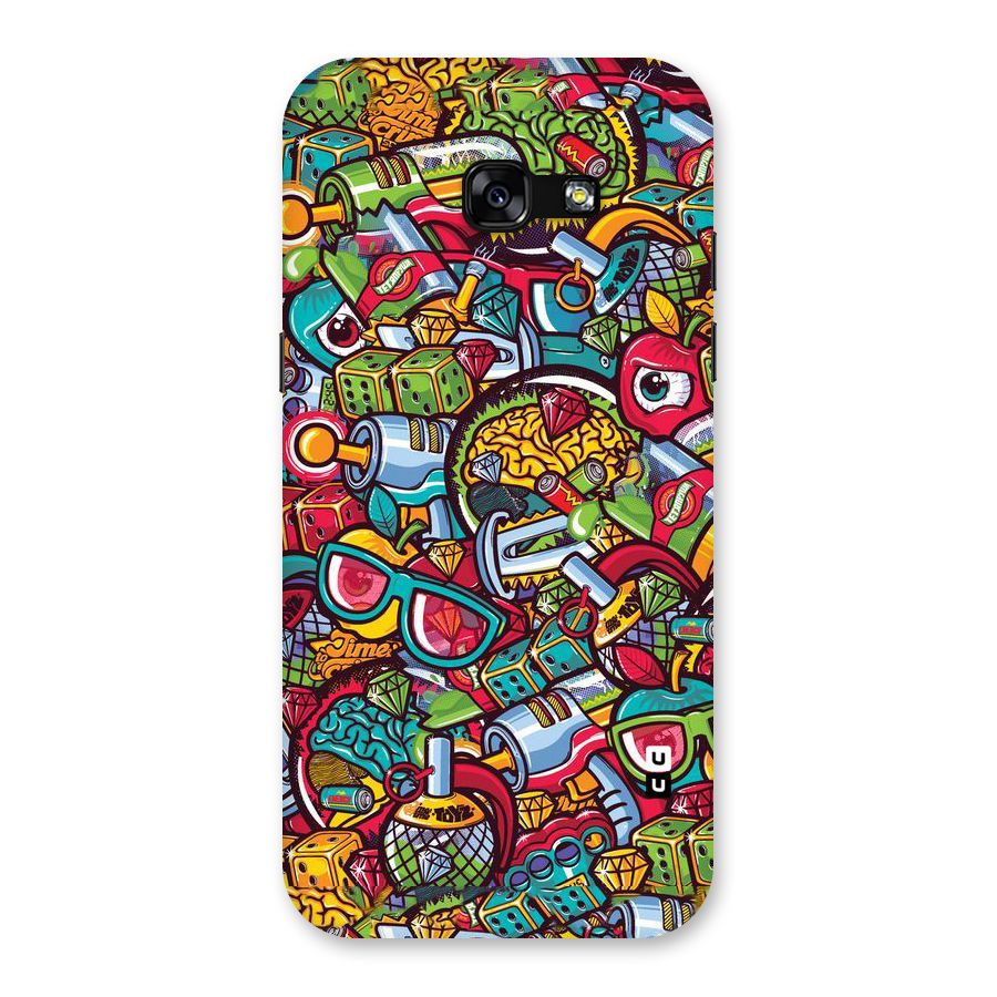 Retro Diamond Design Back Case for Galaxy A5 2017