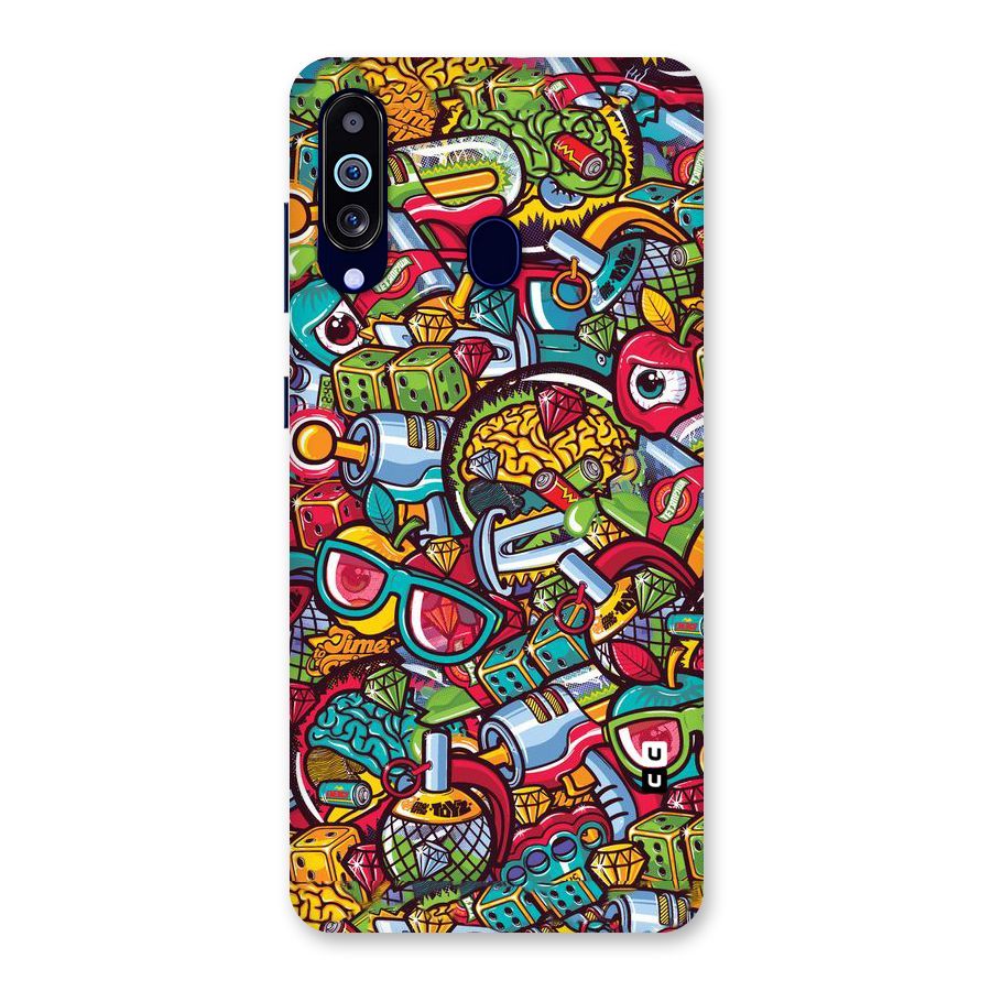 Retro Diamond Design Back Case for Galaxy A60