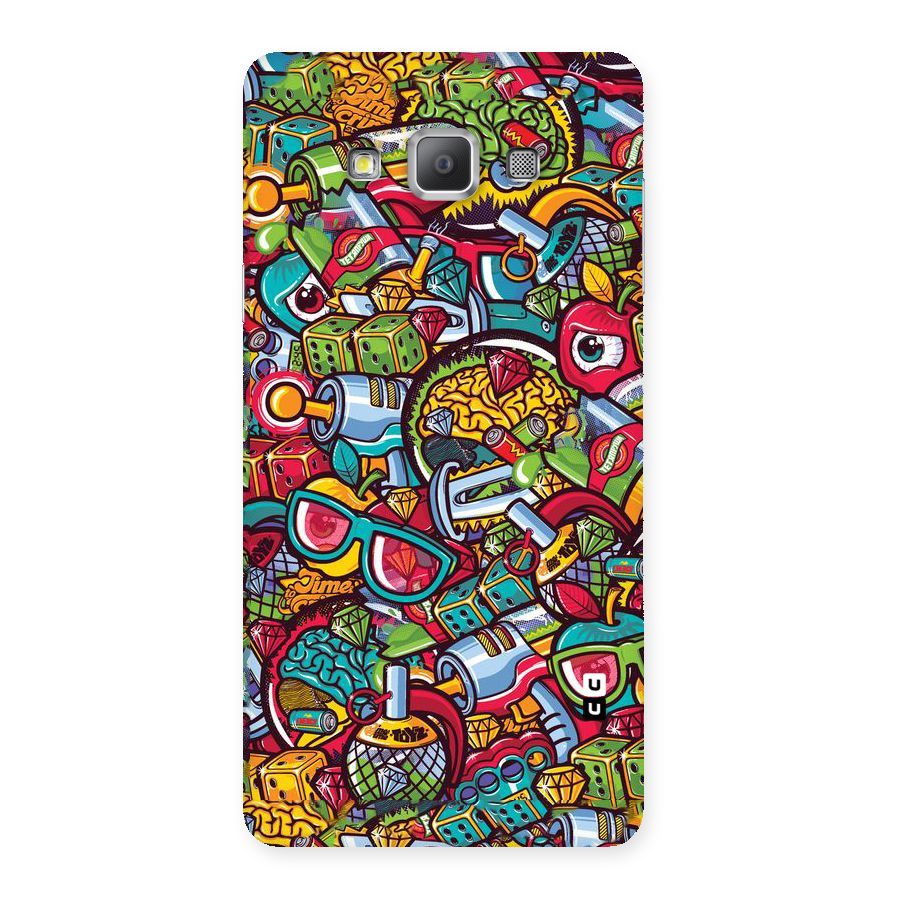 Retro Diamond Design Back Case for Galaxy A7