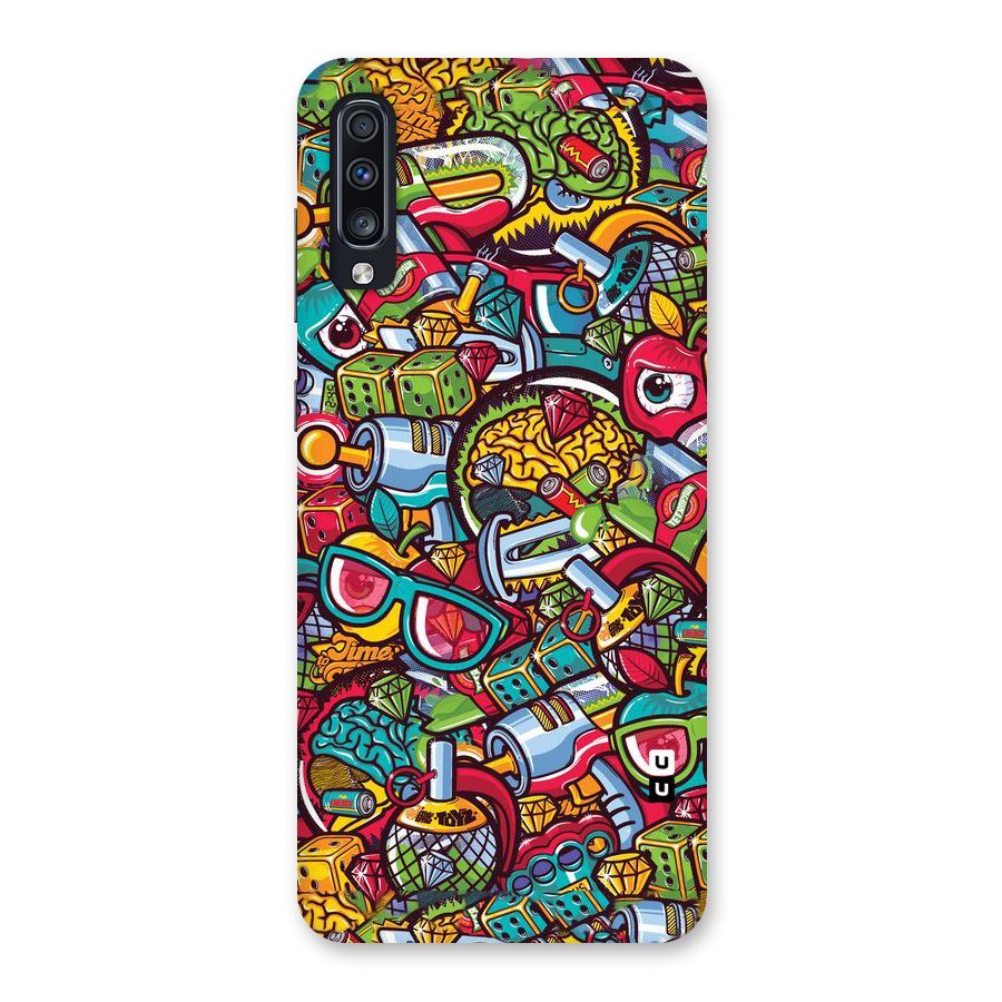 Retro Diamond Design Back Case for Galaxy A70
