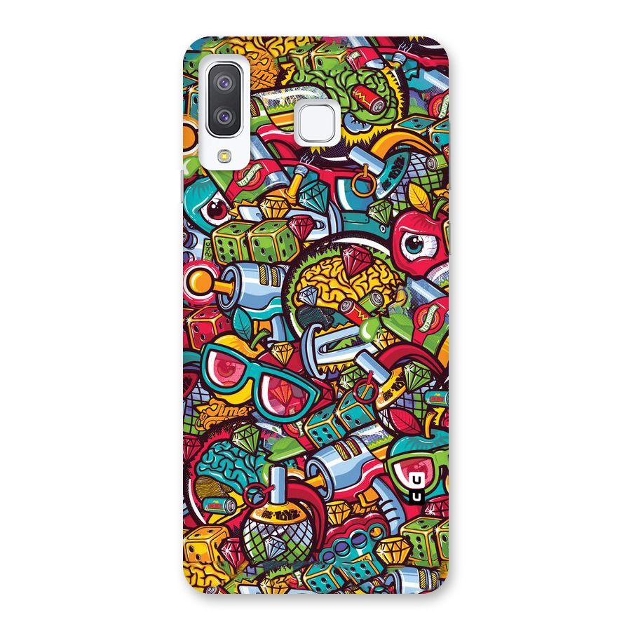 Retro Diamond Design Back Case for Galaxy A8 Star