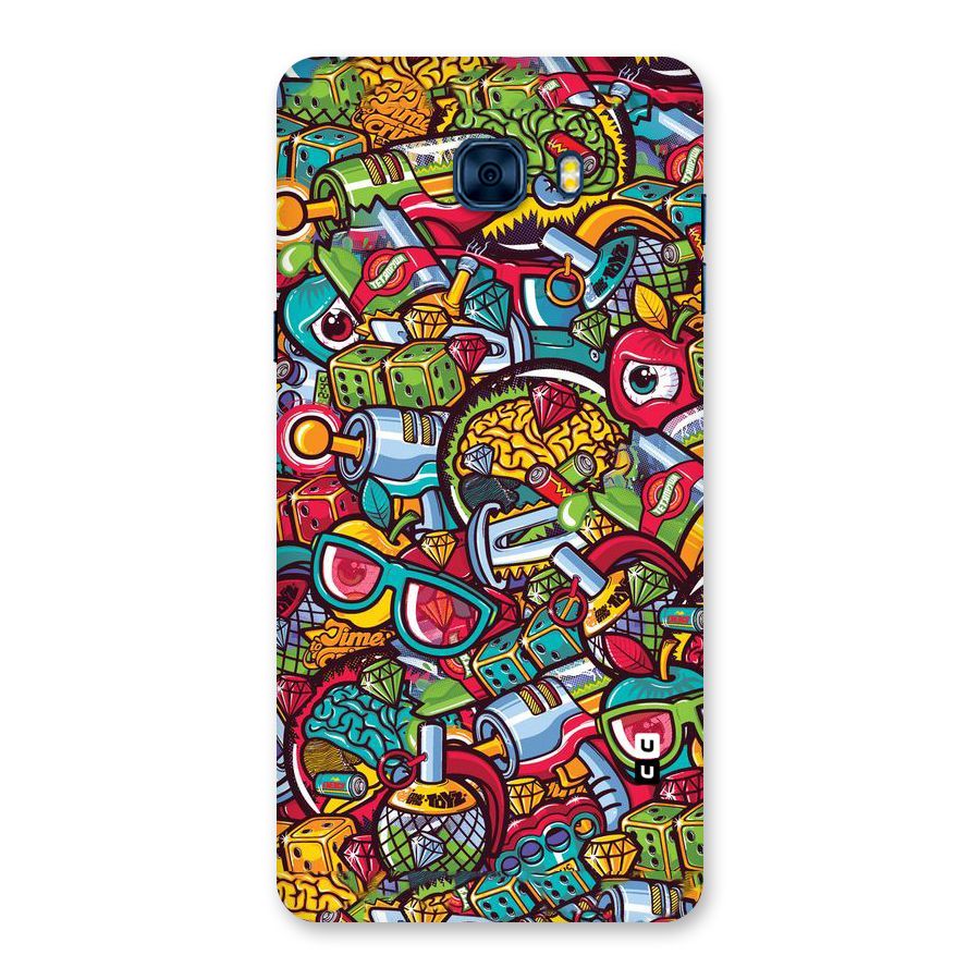 Retro Diamond Design Back Case for Galaxy C7 Pro